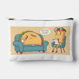 Bolsito Accesorio Pequeño Terapia Taco Martes - Comida divertida Personaliza
