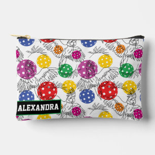 Bolsito Accesorio Pequeño Texto personalizado: Cockatoos arcoiris y pelotas