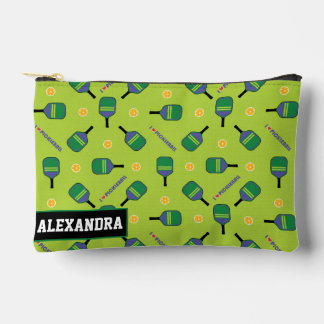 Bolsito Accesorio Pequeño 🏐 texto Personalizado Pickleball Paddle Love Pouc