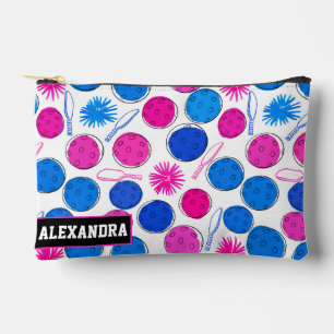 Bolsito Accesorio Pequeño Texto personalizado Pickleball Pop Dink Pouch
