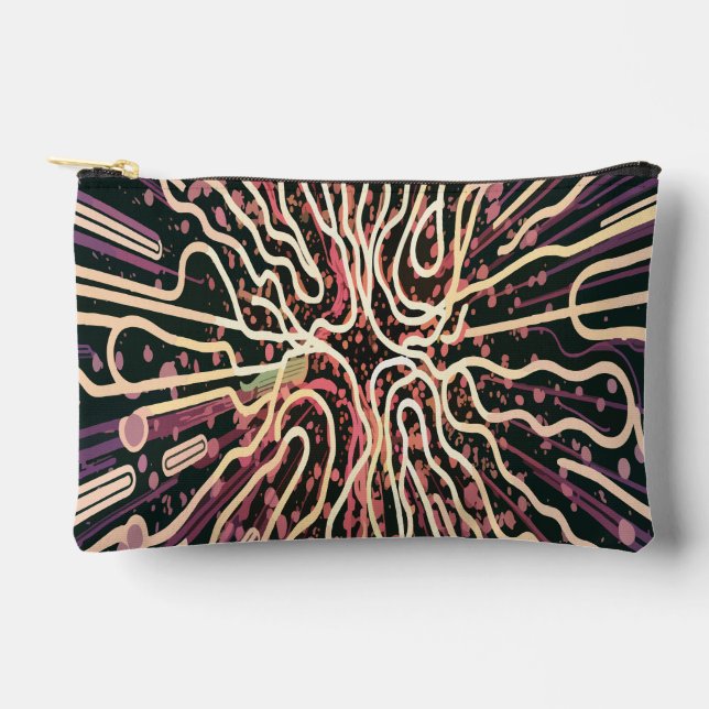 Bolsito Accesorio Pequeño Textura a rayas (Anverso)