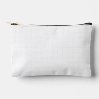 Bolsito Accesorio Pequeño Textura de cuadrícula blanca minimalista personali