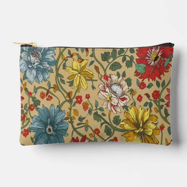 Bolsito Accesorio Pequeño Textura de las flores (Anverso)