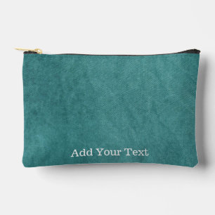 Bolsito Accesorio Pequeño Textura verde azulada del tejido digital azul de S