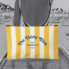 Bolsito Accesorio Pequeño The Thirty Club Yellow Stripe 30th Birthday 