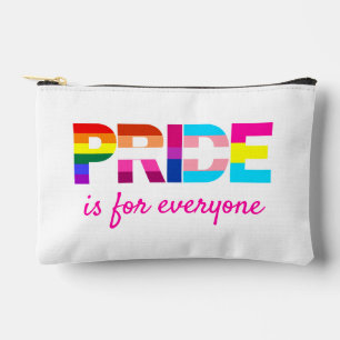 Bolsito Accesorio Pequeño Tipografía de colores arcoiris del orgullo LGBTQ