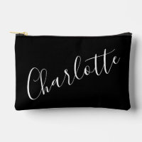 Tipografía de letra script personalizada en negro