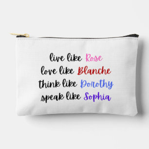 Bolsito Accesorio Pequeño Tipografía de Sabiduría de Vida de Las Chicas de O
