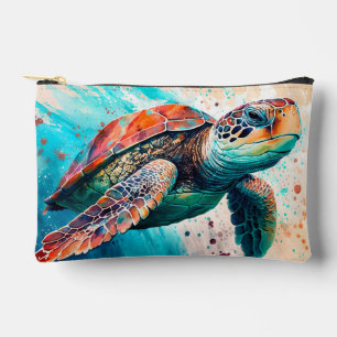 Bolsito Accesorio Pequeño Tortuga marina de color suave