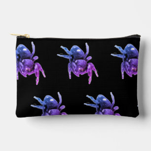 Bolsito Accesorio Pequeño Tote de araña saltarina morada y negra