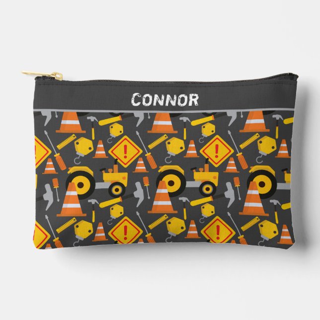 Bolsito Accesorio Pequeño Trabajos de construcción de carreteras (Anverso)