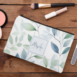 Bolsito Accesorio Pequeño Tranquilidad Oasis Watercolor Sale Monograma y Nom