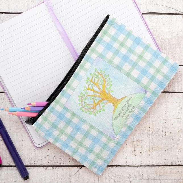 Bolsito Accesorio Pequeño Tree of Life Plaid (Subido por el creador)