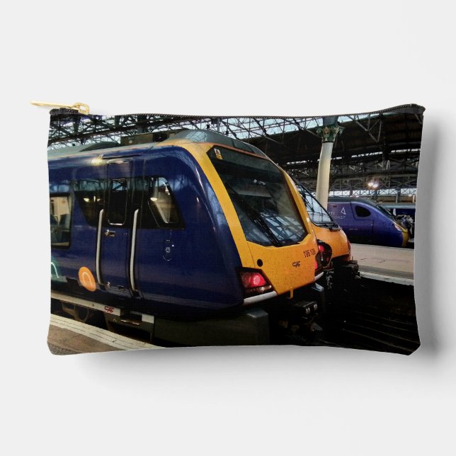 Bolsito Accesorio Pequeño Tren azul y amarillo (Anverso)