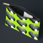 Bolsito Accesorio Pequeño Tríada de precisión: Trio Jack en Lime<br><div class="desc">En El Lime Green Se Pueden Ver Tres Bolas De Césped Negro Con Una Jack En Un Patrón Repetido.</div>