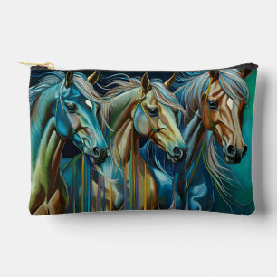 Bolsito Accesorio Pequeño Trío de caballos - Amantes de caballos