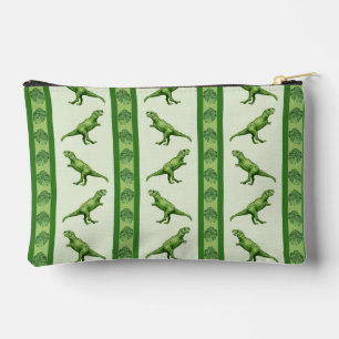 Bolsito Accesorio Pequeño Tyrannosaurus Rex Stripe Zipper Pouch