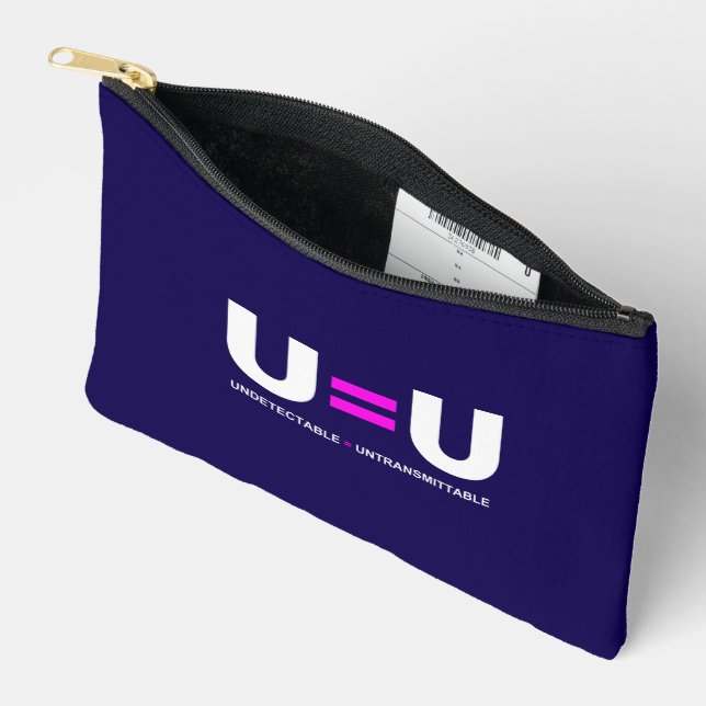 Bolsito Accesorio Pequeño U=U VIH Indetectable es Igual a Intransmisible (Abierto)