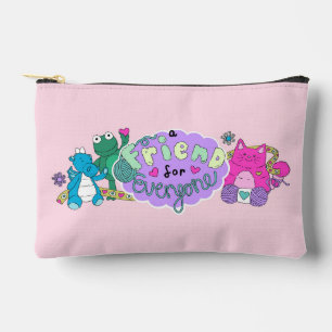 Bolsito Accesorio Pequeño "Un amigo para todos" Logo Rosa
