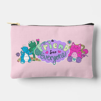 Bolsito Accesorio Pequeño "Un amigo para todos" Logo Rosa