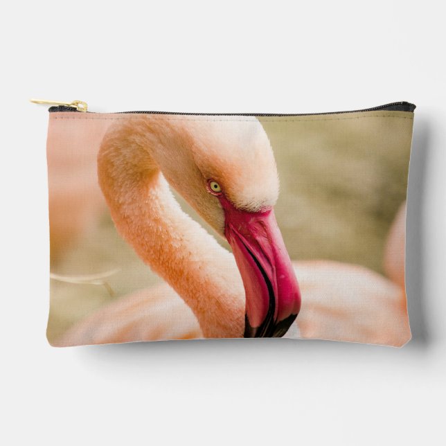 Bolsito Accesorio Pequeño Un hermoso flamenco rosado (Anverso)