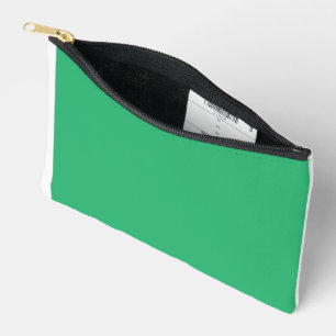 Bolsito Accesorio Pequeño Una hoja verde vibrante con venas destacadas y un