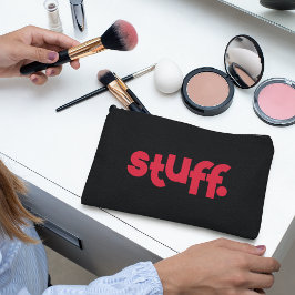 Bolsito Accesorio Pequeño Única maquillaje de tipografía de cuentos rojos y