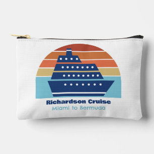 Bolsito Accesorio Pequeño Vacaciones al atardecer de cruceros personalizado