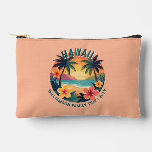 Bolsito Accesorio Pequeño Vacaciones familiares personalizadas retro Hawai t