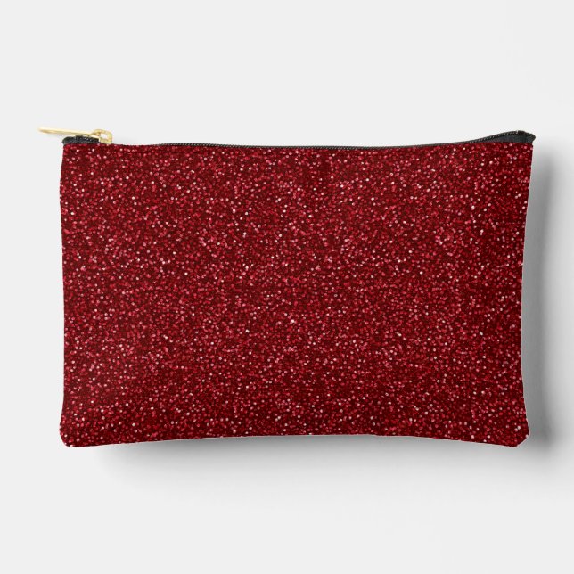 Bolsito Accesorio Pequeño Valentine Classic Trendy Red Glitter (Anverso)