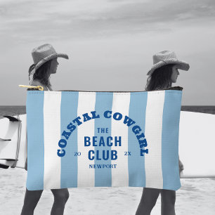 Bolsito Accesorio Pequeño Vaquera Costera El Beach Club Banda Azul De Cabana