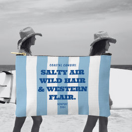 Bolsito Accesorio Pequeño Vaquera Costera Occidental Flair Blue Cabana Strip