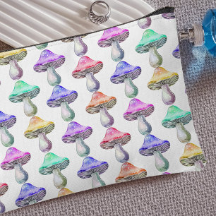 Bolsito Accesorio Pequeño Viajes de patrón de hongos arcoiris
