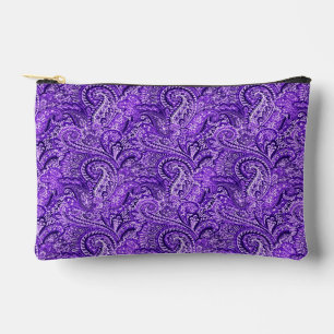 Bolsito Accesorio Pequeño Vibrant Purple Paisley
