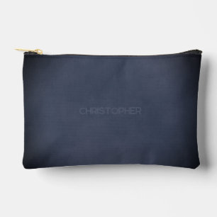 Bolsito Accesorio Pequeño Vignetted Mottled Azul Oscuro Urban Grunge con Nom