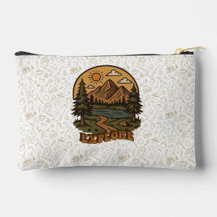 Bolsito Accesorio Pequeño Vintage/rústico aventurero explora la naturaleza