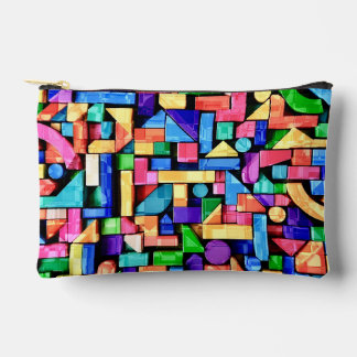 Bolsito Accesorio Pequeño Vivid Geometric Flow