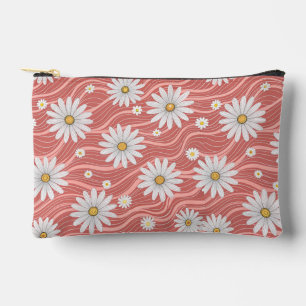 Bolsito Accesorio Pequeño Wavy Pink Daisies
