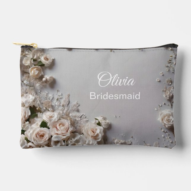 Bolsito Accesorio Pequeño Wedding Roses Bridesmaid (Anverso)