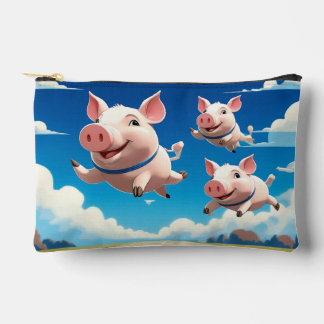 Bolsito Accesorio Pequeño When Pigs Fly Funny Winged Pigs