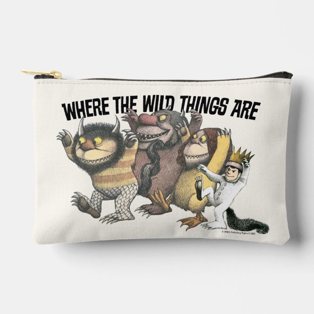 Bolsito Accesorio Pequeño Where the Wild Things Are Characters & Logo (Anverso)