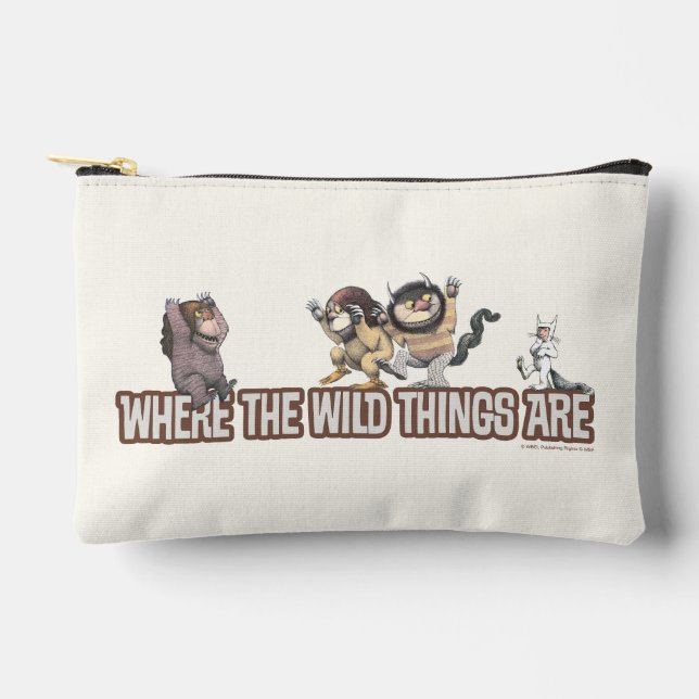 Bolsito Accesorio Pequeño Where the Wild Things Are Characters on Logo (Anverso)