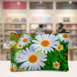 Bolsito Accesorio Pequeño White Daisies Pouch
