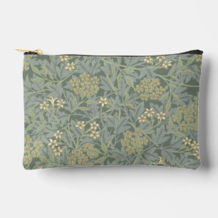 Bolsito Accesorio Pequeño William Morris Jasmine Azul Arte Botánico Verde