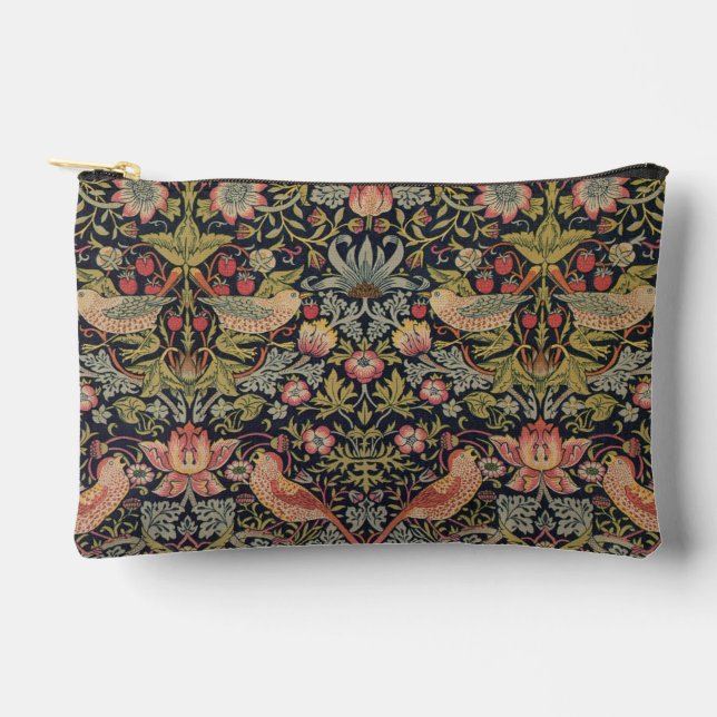 Bolsito Accesorio Pequeño William Morris Strawberry Thief (Anverso)