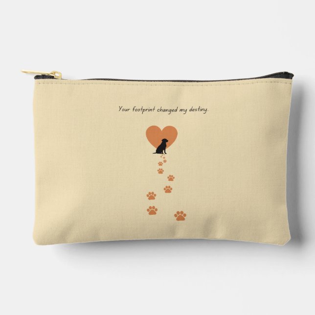 Bolsito Accesorio Pequeño Your footprint changed my destiny (Anverso)