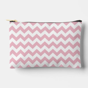 Bolsito Accesorio Pequeño Zigzag rosa, Chevron rosado, patrón geométrico