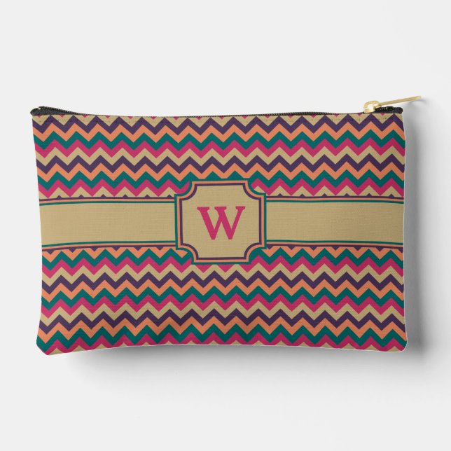 Bolsito Accesorio Pequeño Zigzag Tropical (Reverso )