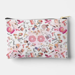 Bolso accesorio con patrón de icono de maquillaje 