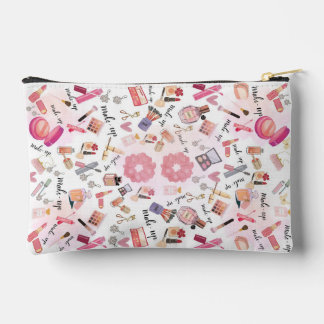 Bolso accesorio con patrón de icono de maquillaje 
